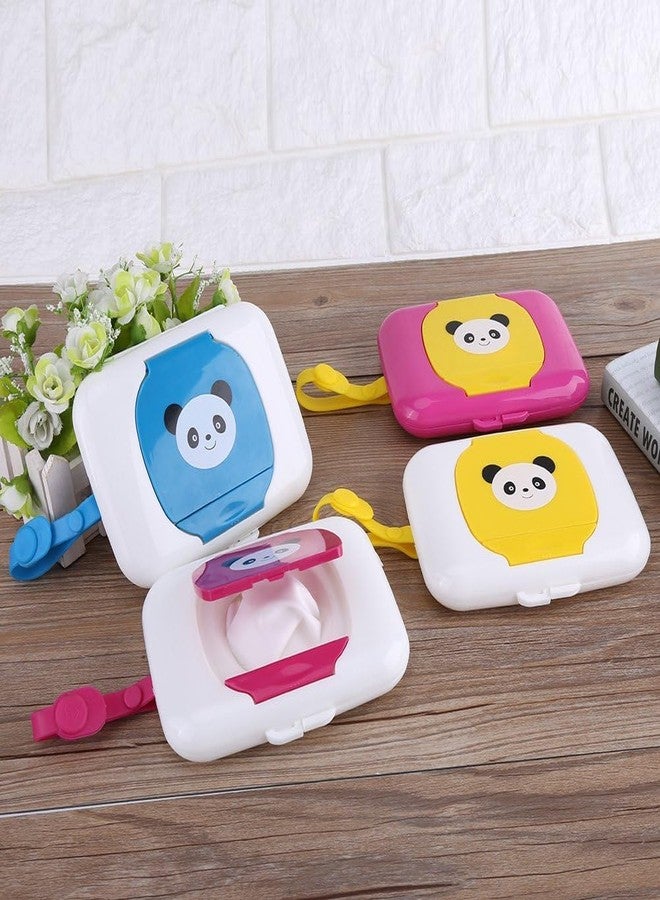 AYNEFY Baby Wipes Dispenser,Outdoor Travel Portable Baby Stroller Wet Wipes Box On- The- Wet Tissue Case Baby Wipe Holder Refillable Wipes Container (rose red box) - Image 4